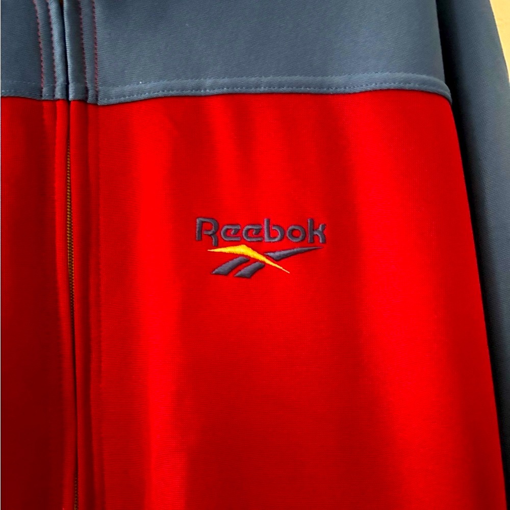 Vintage Reebok Barcelona Blue and Red Athletic Jacket - Picture 3 of 6